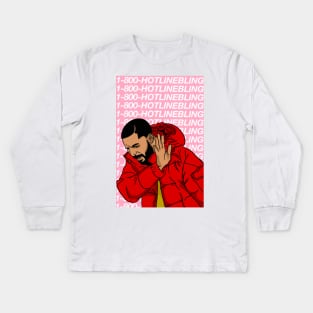 Hotline blingn Kids Long Sleeve T-Shirt